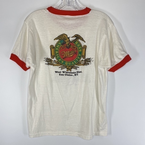 Vintage Screen Stars Miller Beer WI State Powerlifting Championships 1986 Large - Picture 3 of 6